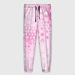Брюки женские Розовая метаморфоза, цвет: 3D-принт