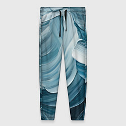 Брюки женские Синяя краска импасто, цвет: 3D-принт