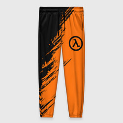 Женские брюки Half Life - black and orange