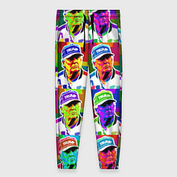 Брюки женские Donald Trump - pop art poster, цвет: 3D-принт