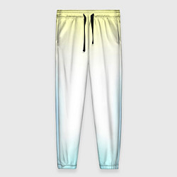 Брюки женские Color yellow blue white, цвет: 3D-принт