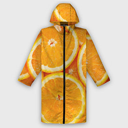Дождевик женский Апельсин, цвет: 3D-принт