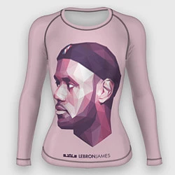 Рашгард женский LeBron James: Poly Violet, цвет: 3D-принт