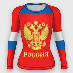 Рашгард женский Сборная РФ: #72 BOBROVSKY, цвет: 3D-принт
