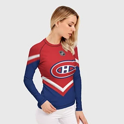 Рашгард женский NHL: Montreal Canadiens, цвет: 3D-принт — фото 2