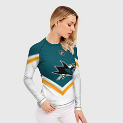 Рашгард женский NHL: San Jose Sharks, цвет: 3D-принт — фото 2
