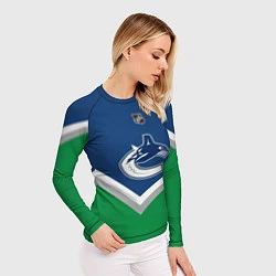 Рашгард женский NHL: Vancouver Canucks, цвет: 3D-принт — фото 2