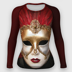 Рашгард женский Венецианская маска, цвет: 3D-принт