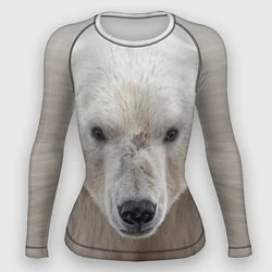 Рашгард женский Белый медведь, цвет: 3D-принт