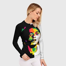Рашгард женский Bob Marley: Colors, цвет: 3D-принт — фото 2