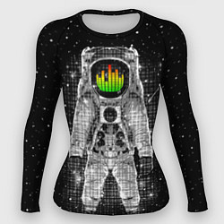 Рашгард женский Музыкальный космонавт, цвет: 3D-принт