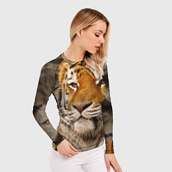 Рашгард женский Мудрый тигр, цвет: 3D-принт — фото 2