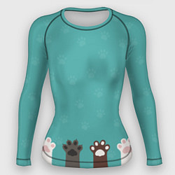 Женский рашгард Лапки котеек