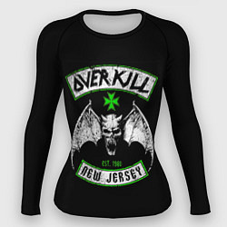 Рашгард женский Overkill: New Jersey, цвет: 3D-принт