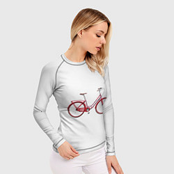 Рашгард женский Велосипед, цвет: 3D-принт — фото 2