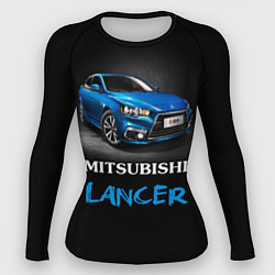 Рашгард женский Mitsubishi Lancer, цвет: 3D-принт