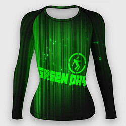 Рашгард женский Green Day лучи, цвет: 3D-принт