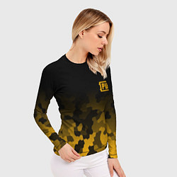 Рашгард женский PUBG: Military Honeycomb, цвет: 3D-принт — фото 2