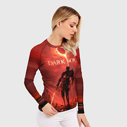 Рашгард женский Dark Souls: Red Sunrise, цвет: 3D-принт — фото 2