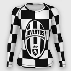 Рашгард женский FC Juventus: W&B Grid, цвет: 3D-принт