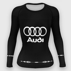 Рашгард женский Audi: Black Abstract, цвет: 3D-принт