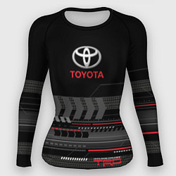 Рашгард женский Toyota TRD, цвет: 3D-принт