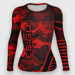 Женский рашгард CS:GO Red Camo