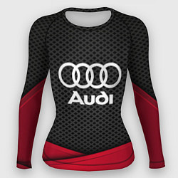 Рашгард женский Audi: Grey Carbon, цвет: 3D-принт