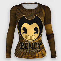 Рашгард женский Black Bendy, цвет: 3D-принт