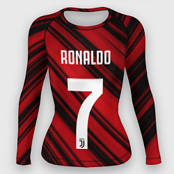 Рашгард женский Ronaldo 7: Red Sport, цвет: 3D-принт