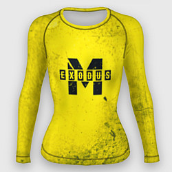 Рашгард женский Metro Exodus: Yellow Grunge, цвет: 3D-принт