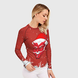 Рашгард женский Сатана Санта, цвет: 3D-принт — фото 2