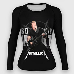 Рашгард женский Metallica black, цвет: 3D-принт