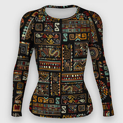 Рашгард женский Этнический орнамент - Африка, цвет: 3D-принт