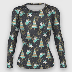 Женский рашгард Рождественские ангелы