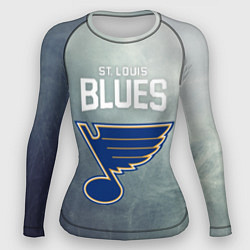 Рашгард женский St Louis Blues, цвет: 3D-принт