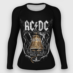 Рашгард женский ACDC - hells bells, цвет: 3D-принт