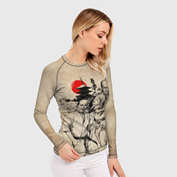 Рашгард женский Масутацу Ояма, цвет: 3D-принт — фото 2