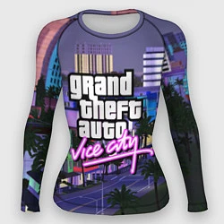 Рашгард женский Grand Theft Auto Vice City, цвет: 3D-принт