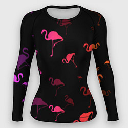 Рашгард женский Фламинго, цвет: 3D-принт