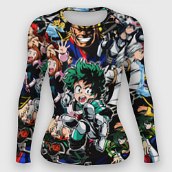 Рашгард женский Моя геройская академия, цвет: 3D-принт