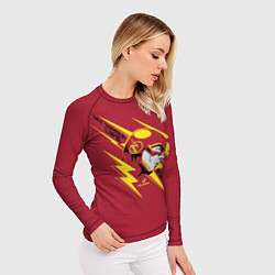 Рашгард женский The Flash, цвет: 3D-принт — фото 2