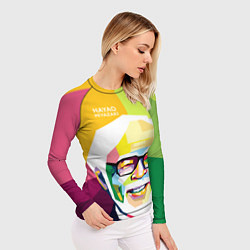 Рашгард женский Hayao Miyazaki, цвет: 3D-принт — фото 2