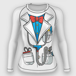 Рашгард женский Докторский халат, цвет: 3D-принт