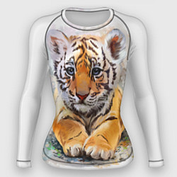 Рашгард женский Tiger Art, цвет: 3D-принт