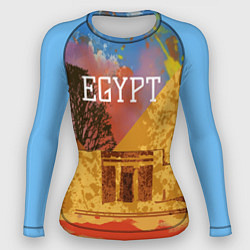 Рашгард женский Египет Пирамида Хеопса, цвет: 3D-принт