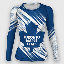 Рашгард женский Toronto Maple Leafs,, цвет: 3D-принт
