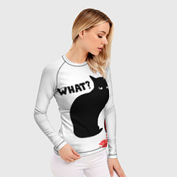 Рашгард женский What Cat, цвет: 3D-принт — фото 2