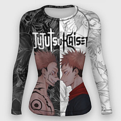 Рашгард женский Jujutsu Kaisen Сукуна х Юдзи, цвет: 3D-принт