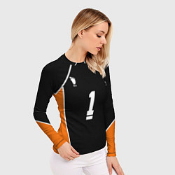 Рашгард женский Форма капитана Haikyuu!!, цвет: 3D-принт — фото 2